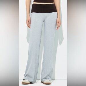Wild Fable Contrast Foldover Flare Wide Leg Pants